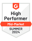 Agorapulse High Performer Mid Market Summer 2024