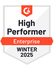 Agorapulse Social Media Analytics High Performer Enterprise High Performer Winter 2025 on G2